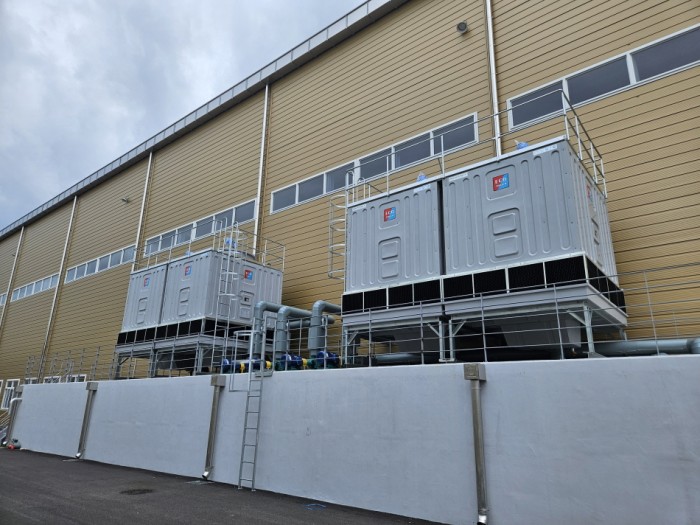 사각대향류형냉각탑-200RT x 4SET   설치